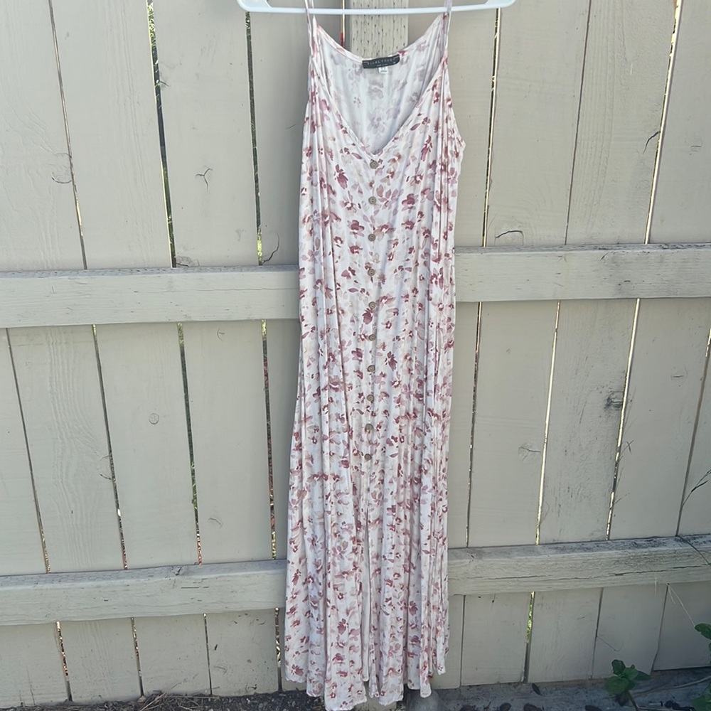 Pink petal maxi dress size small